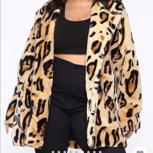 Leopard Faux Fur Coat